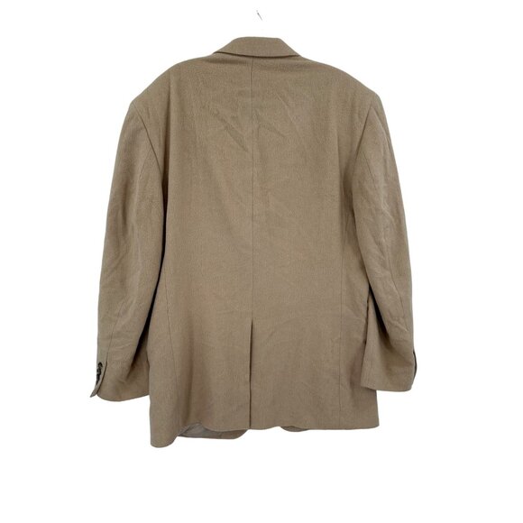 Jos. A Banks Camel Hair‎ Coat Jacket Mens Size 42L Luxury Minimalist - Picture 2 of 10